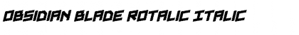 Download Obsidian Blade Rotalic Font