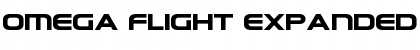 Omega Flight Expanded Font