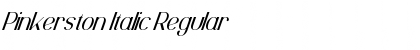 Pinkerston Italic Font