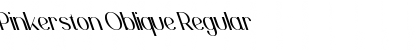 Pinkerston Oblique Regular Font