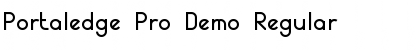 Portaledge Pro Demo Font