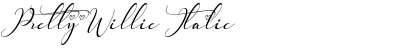 Pretty Willie Italic Font