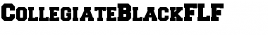 CollegiateBlackFLF Regular Font