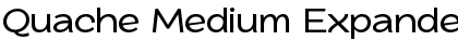 Quache Medium Expanded Font