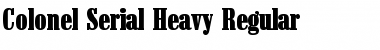 Colonel-Serial-Heavy Regular Font
