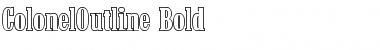 ColonelOutline Bold Font