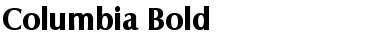 Columbia-Bold Regular Font