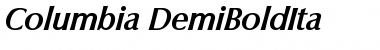 Columbia-DemiBoldIta Font