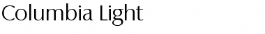 Columbia-Light Font