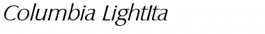 Columbia-LightIta Font