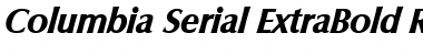 Columbia-Serial-ExtraBold RegularItalic