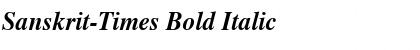Sanskrit-Times Bold Italic