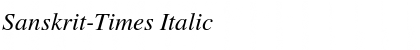 Sanskrit-Times Italic