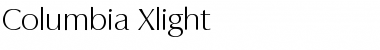 Columbia-Xlight Font