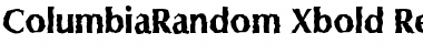 ColumbiaRandom-Xbold Regular Font