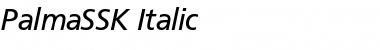 PalmaSSK Italic Font