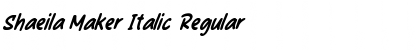 Shaeila Maker Italic Regular