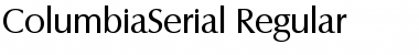 ColumbiaSerial Regular Font