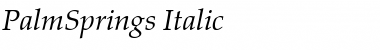 PalmSprings Italic