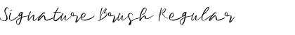 Signature Brush Regular Font