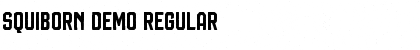 Squiborn DEMO Regular Font