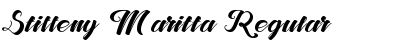 Stiffeny Maritta Regular Font