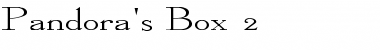 Pandora's Box 2 Regular Font