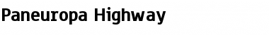 Paneuropa Highway Font