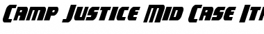 Camp Justice Mid-Case Italic Font