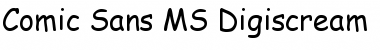 Comic Sans MS Digiscream Regular Font