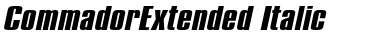 CommadorExtended Font