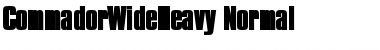 CommadorWideHeavy Normal Font