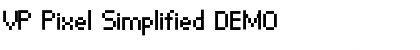 VP Pixel Simplified DEMO Font