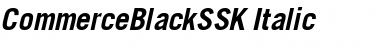 CommerceBlackSSK Font
