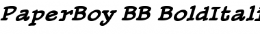 PaperBoy BB Italic Font