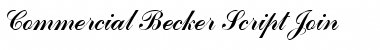 Commercial Becker Script Join Font