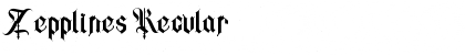 Zepplines Regular Font