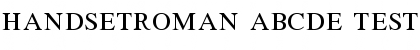 HandsetRoman_ABCDE_test Font