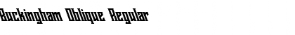 Buckingham Oblique Font