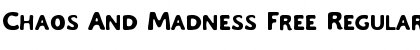 Chaos And Madness Free Font