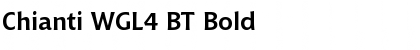 Chianti WGL4 BT Bold Font