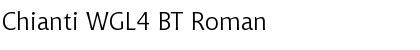 Chianti WGL4 BT Roman Font