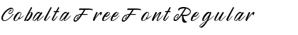 Cobalta Free Font Font