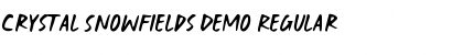 Crystal Snowfields Demo Font