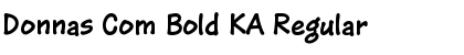 Donnas Com Bold KA Regular Font