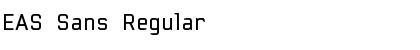 EAS Sans Regular Font