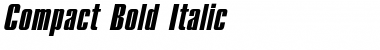 Compact Bold Italic