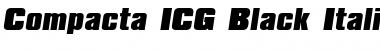 Compacta ICG Black Italic Font
