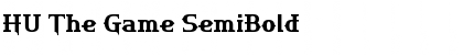HU The Game SemiBold Font