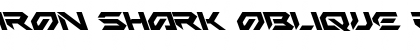 Iron Shark Oblique Regular Font